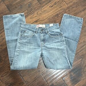 Levi’s 514 Slim Straight Jeans Boys 16 Reg 28x28 Light Wash Denim
